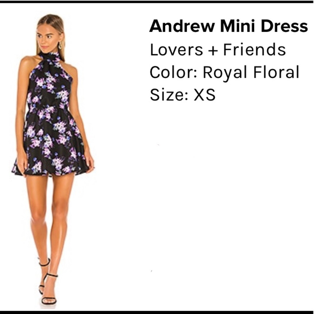 Lovers + friends floral Andrew mini dress